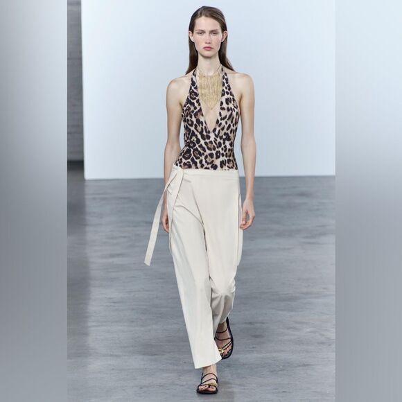 ZARA WRAP FRONT PANTS ZW COLLECTION
ECRU - Picture 14 of 14